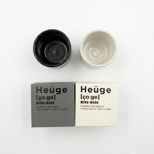 Heuge 湯呑み/ WHITE・BLACK
