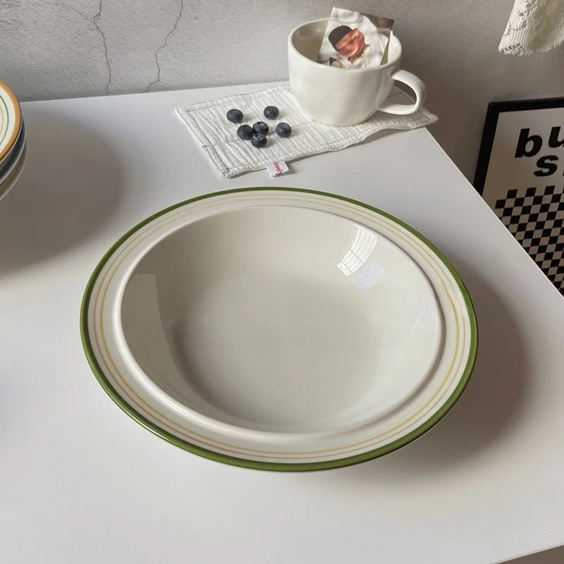Italian Oil-Painting Style Deep Plate