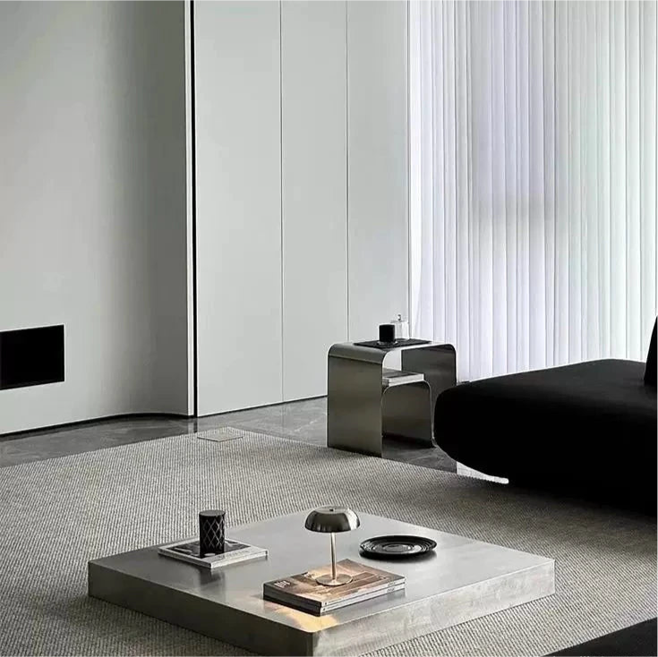 Bedside Elegance in Stainless Form