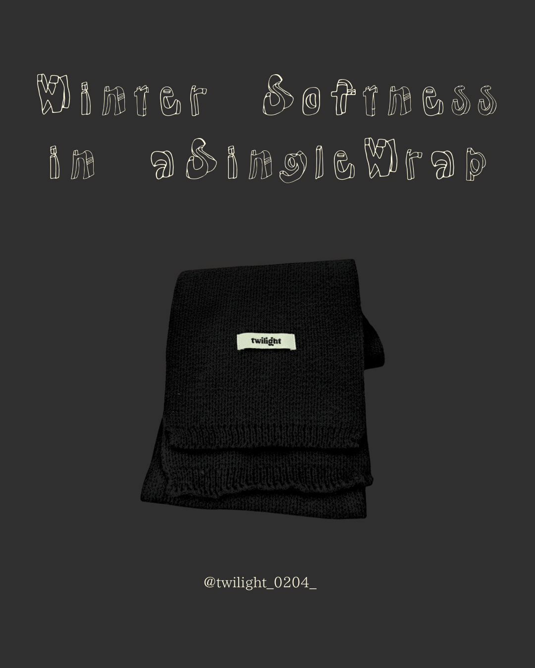 “Winter Softness in a Single Wrap”