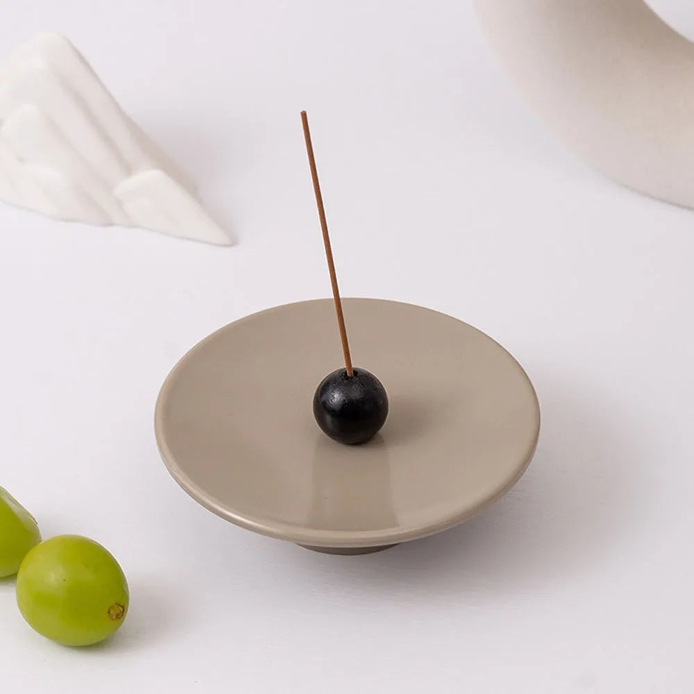 1PC Resin Incense Burner Stick Holder Line Incense Plate Sandalwood Coil Base Temples Yoga Studios Home Decoration