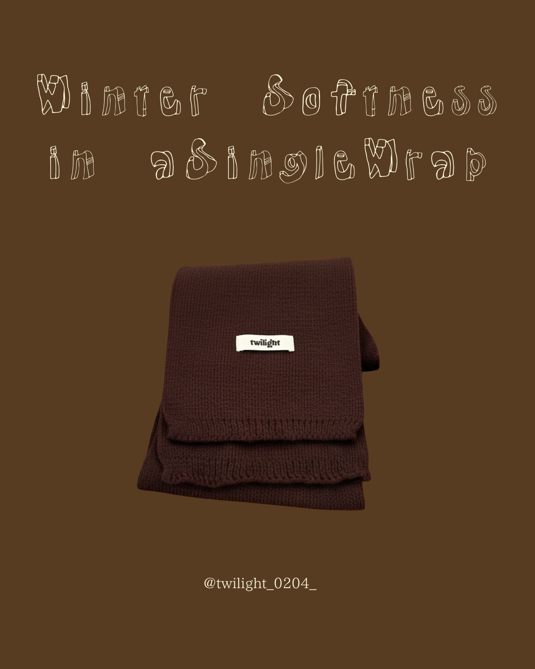 “Winter Softness in a Single Wrap”