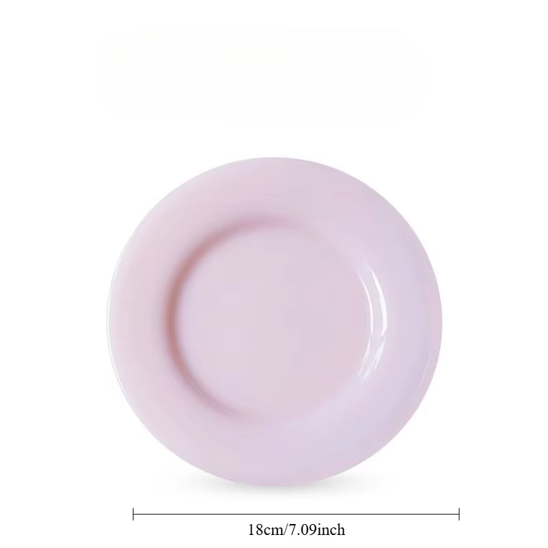 Colorful Moments with Milk Jade Plate