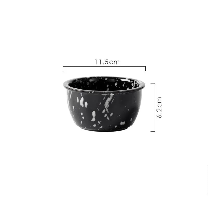 Modern Ceramic Plate Set Creative Splashing Ink Decor Breakfast Bread Plates Afternoon Tea Desktop Dessert Dish Kitchen Cutlery