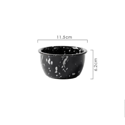 Modern Ceramic Plate Set Creative Splashing Ink Decor Breakfast Bread Plates Afternoon Tea Desktop Dessert Dish Kitchen Cutlery