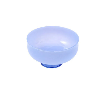Color Blocking Glass Bowl Soup Bowl Tableware Decoration Household Heat-Resistant Transparent Bowl Spoon Set Fruit Salad Bowl