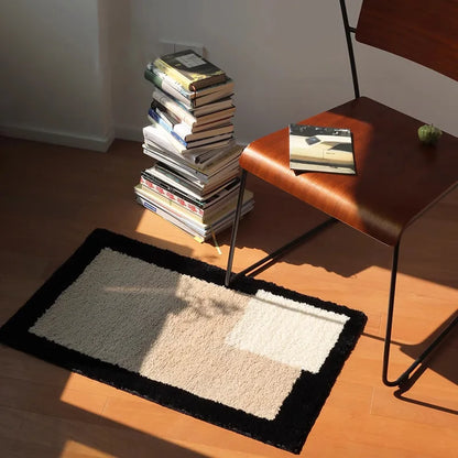 Floor anti Slip Pad Aesthetic Home Room Decor Geometric Tufting Bathroom Mat Soft Rug Bedroom Carpet Doormat