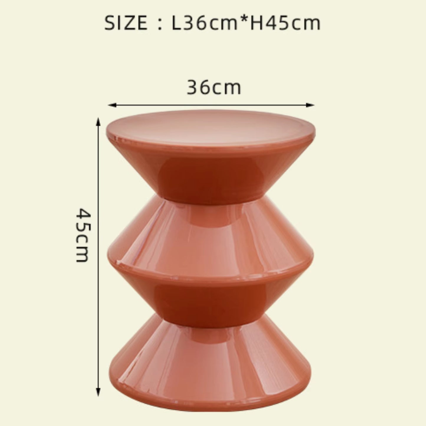 “Nordic Hourglass Stool – Small, Smart, Stylish” 