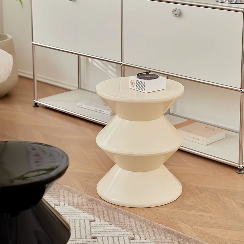 “Nordic Hourglass Stool – Small, Smart, Stylish” 