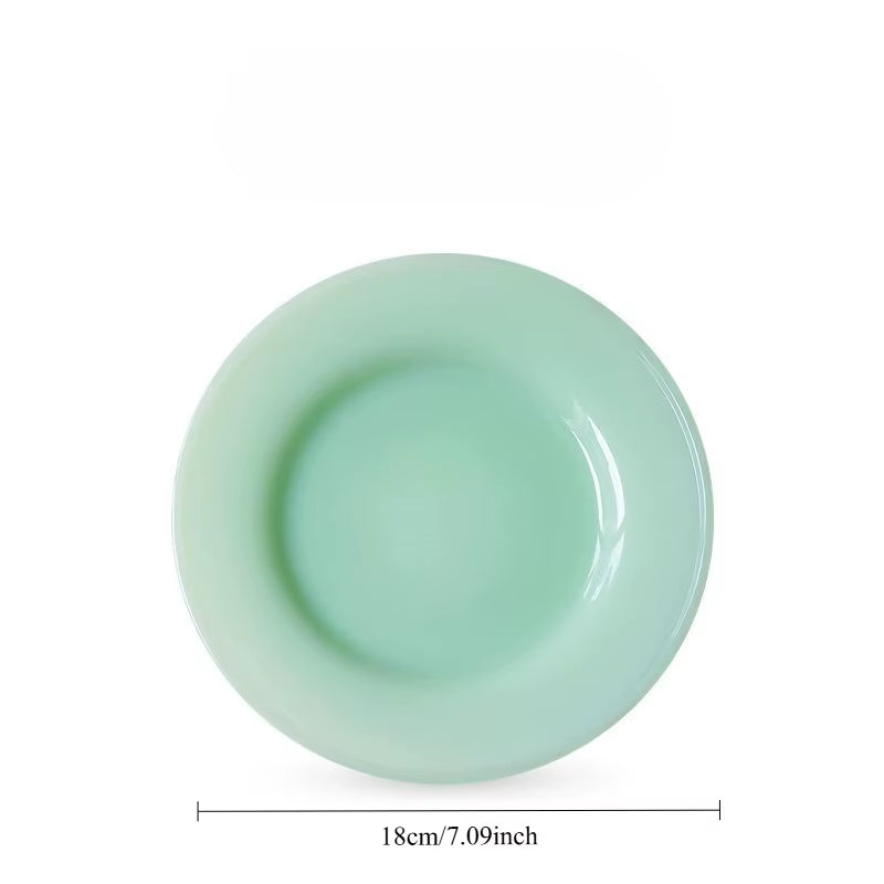 Colorful Moments with Milk Jade Plate