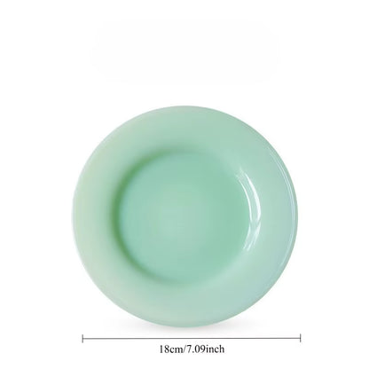 Colorful Moments with Milk Jade Plate