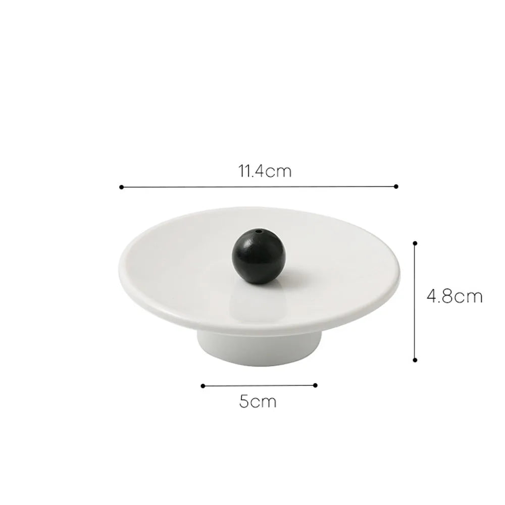 1PC Resin Incense Burner Stick Holder Line Incense Plate Sandalwood Coil Base Temples Yoga Studios Home Decoration