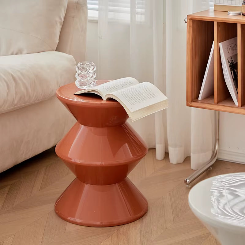 “Nordic Hourglass Stool – Small, Smart, Stylish” 