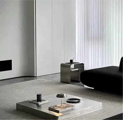 Bedside Elegance in Stainless Form