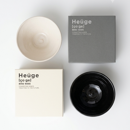 Heuge 茶碗/ WHITE・BLACK
