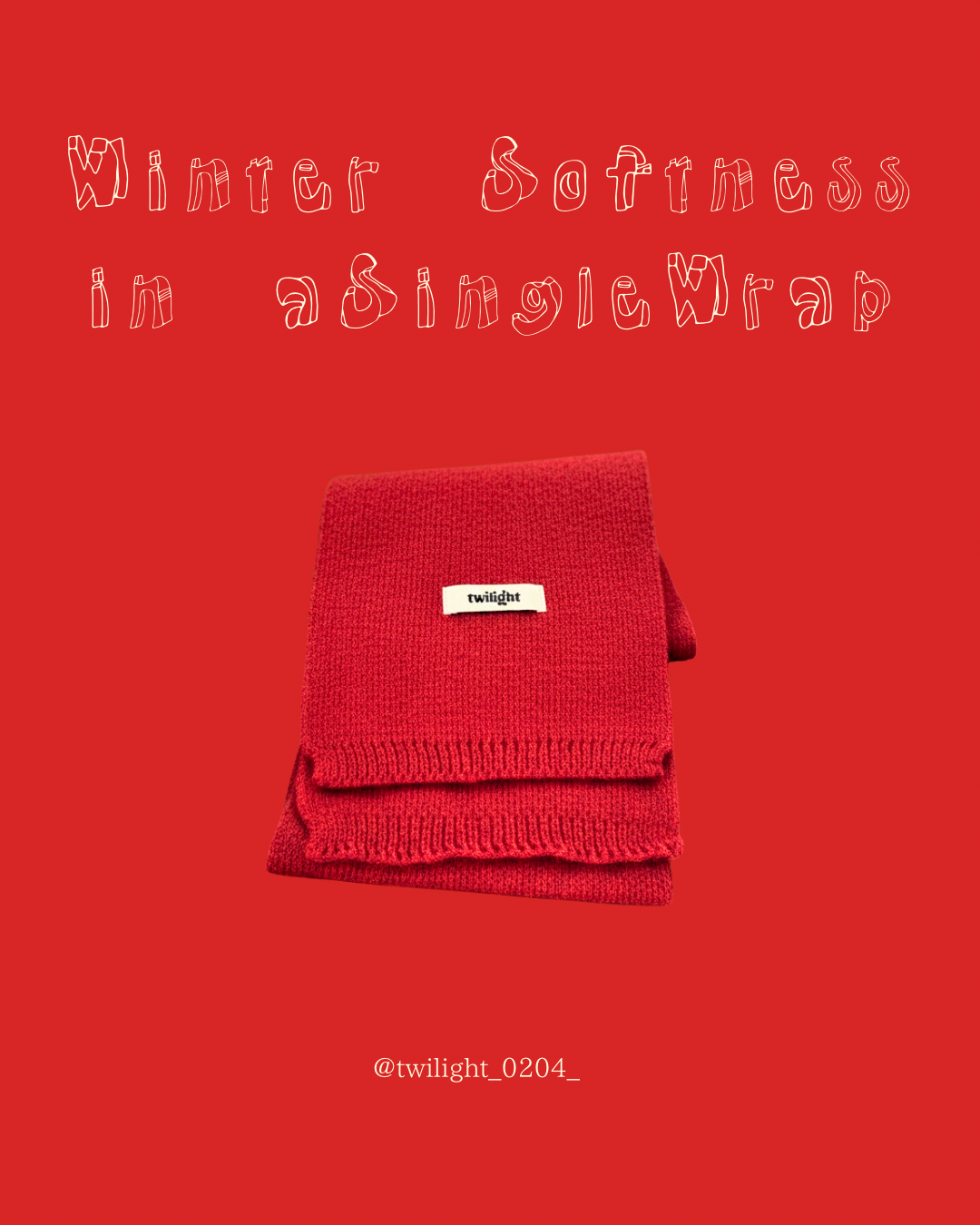 “Winter Softness in a Single Wrap”