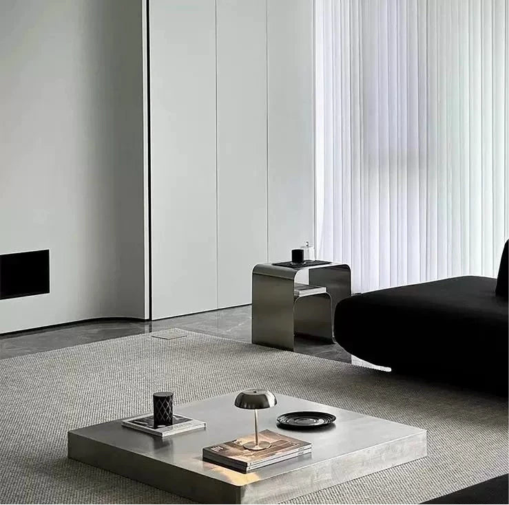 Bedside Elegance in Stainless Form