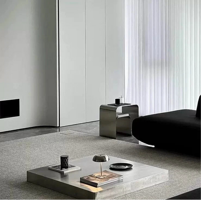 Bedside Elegance in Stainless Form