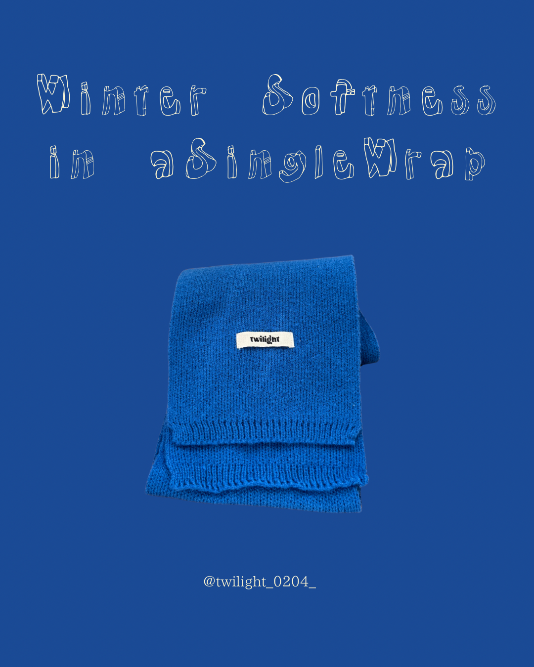 “Winter Softness in a Single Wrap”