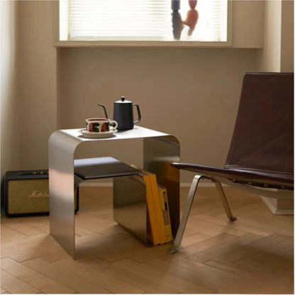 Bedside Elegance in Stainless Form