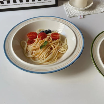 Italian Oil-Painting Style Deep Plate