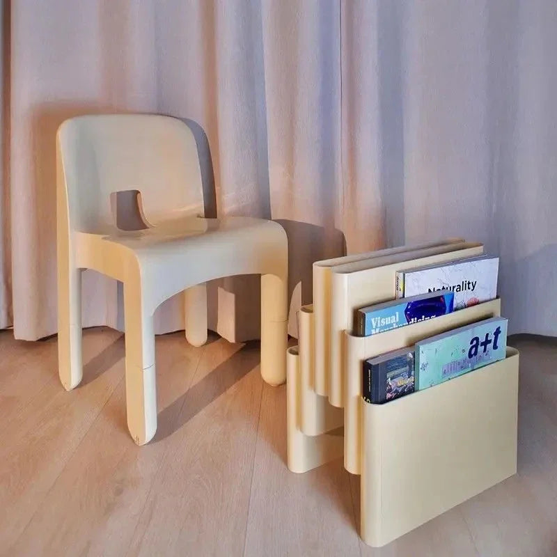Vintage Clear Magazine Stand 