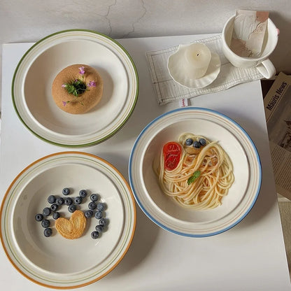Italian Oil-Painting Style Deep Plate