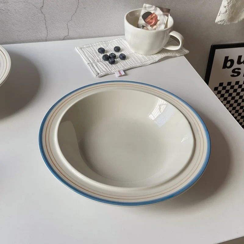 Italian Oil-Painting Style Deep Plate