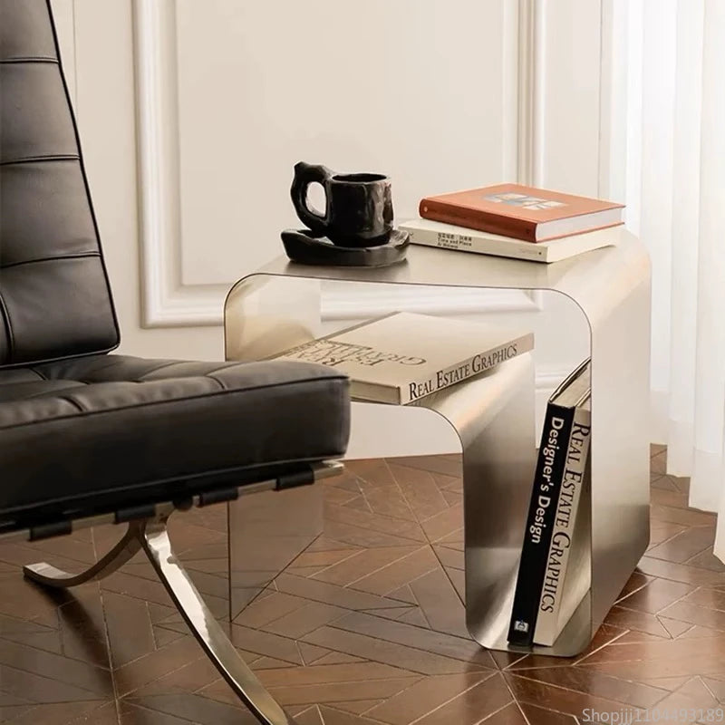 Bedside Elegance in Stainless Form