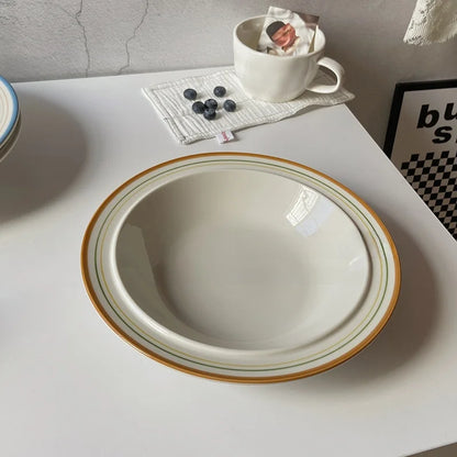 Italian Oil-Painting Style Deep Plate