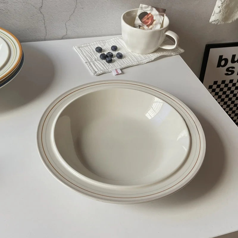 Italian Oil-Painting Style Deep Plate