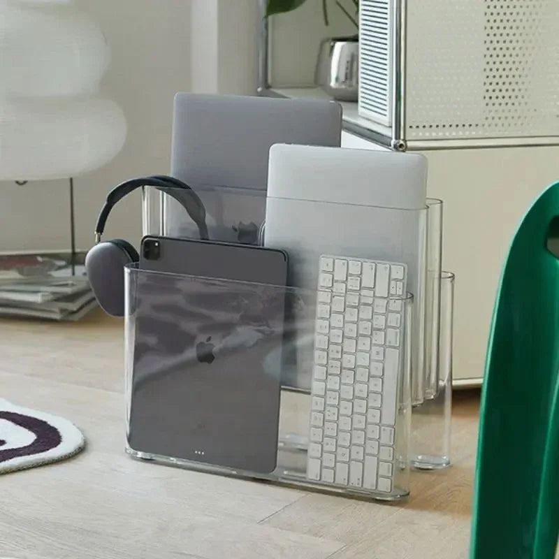 Vintage Clear Magazine Stand 